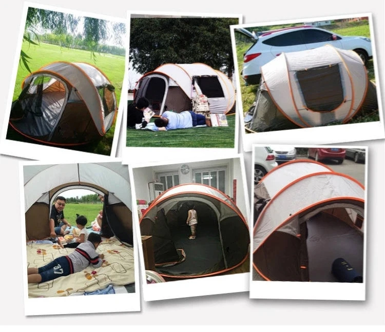 2021 Outdoor marquee tent 3 to 4 Person 5 to 8 People Rainproof Throwing Beach Camping tent Automatic Fast Opening pop up tent