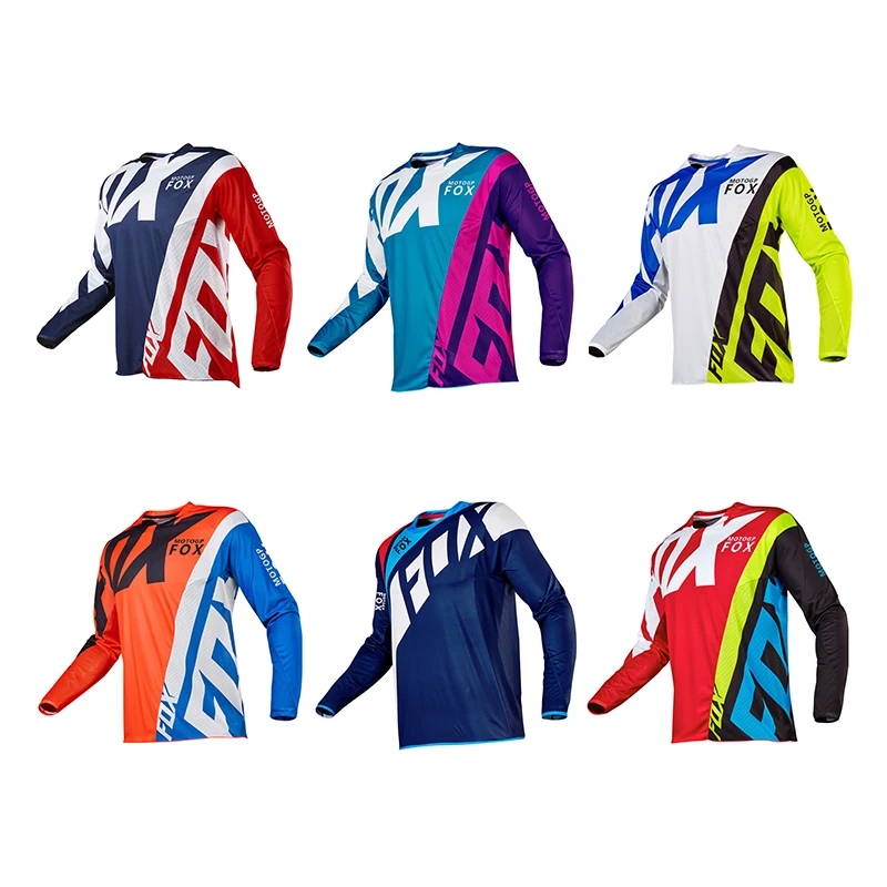 Hot Sales MotogpFox Race Falcon Jersey Street Moto Summer Long Sleeve Mountain Bicycle Offroad Racing T-shirt
