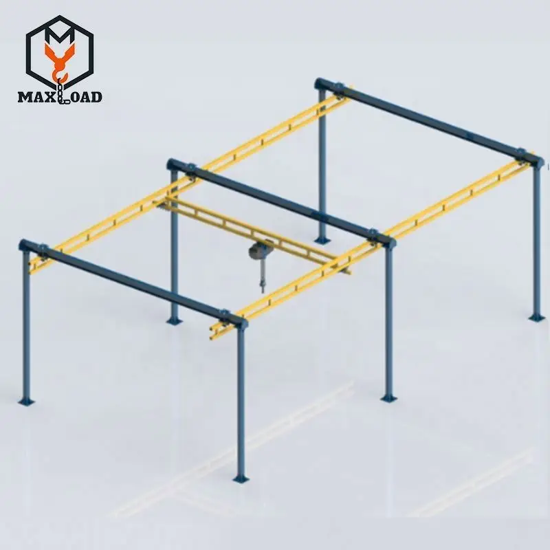 1000 kg 2000kg kbk soft price track underslung rail lifting Overhead Light Crane System