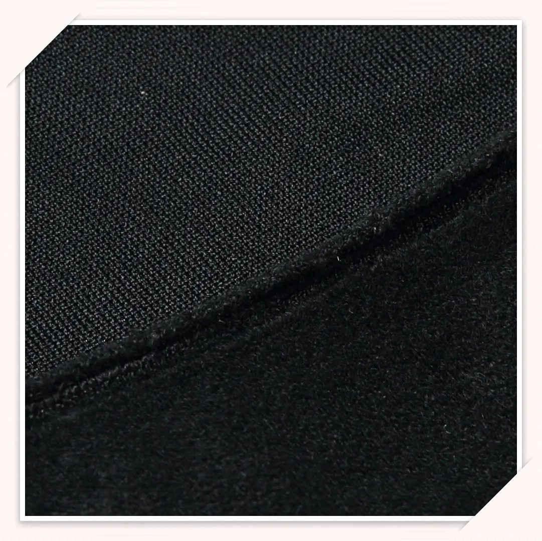 
Good Sell Spandex Velvet Fabric Plain Warp Style 100% Polyester Knitted Stretch Abrasion Resistant For Apparel 