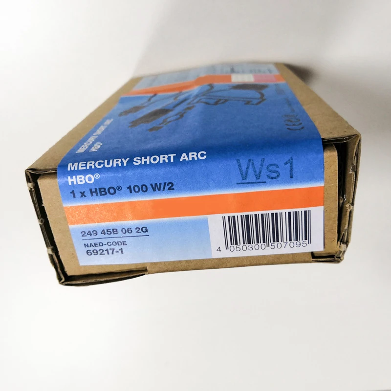 MERCURY SHORT ARC Lamp HBO 100W/2 Leica Olympus Zeiss Fluorescence Microscope Light Source Bulb