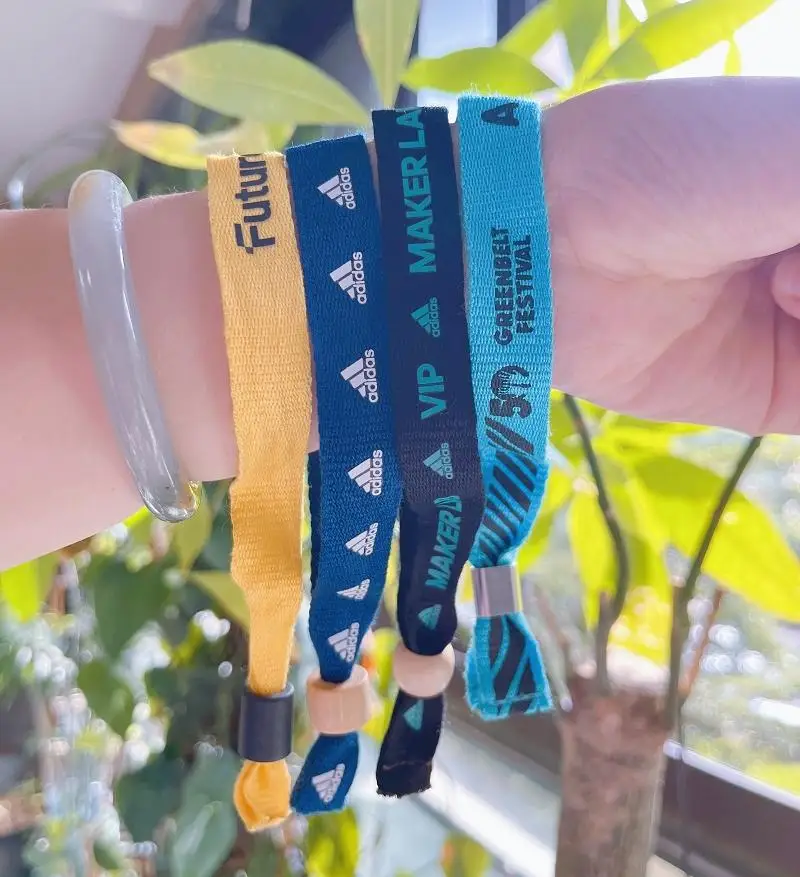 custom new trending products 2025 wrist band Disposable wrist strap made of bamboo fiber