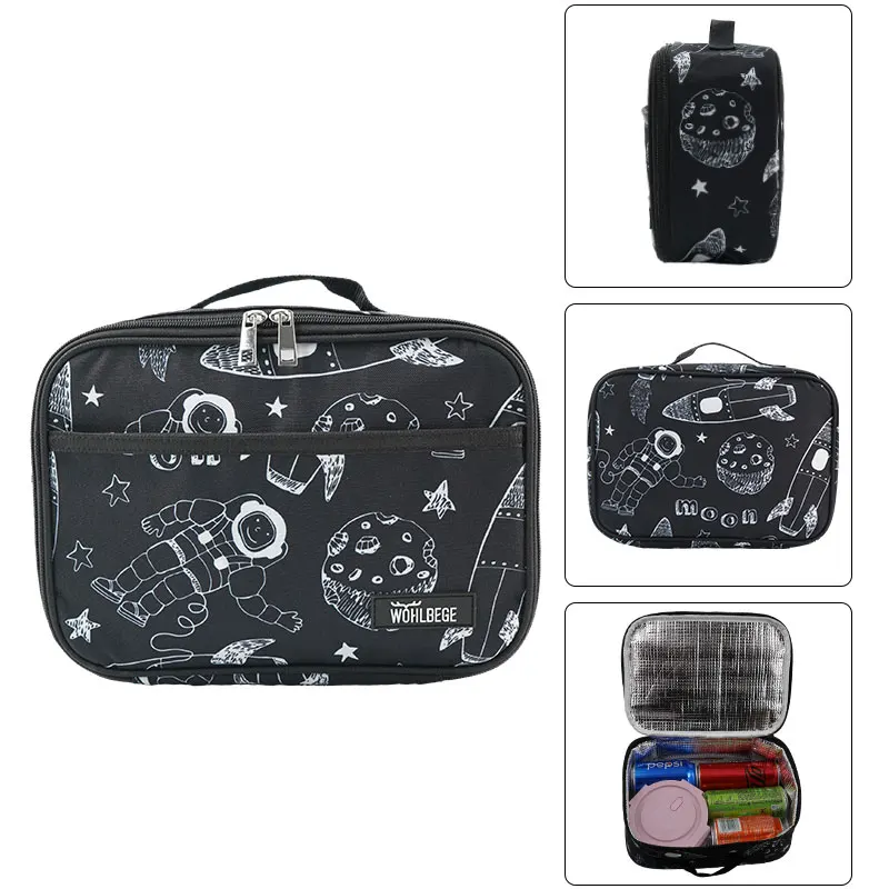 China Supplier Custom Print Waterproof thermo bag sac thermal cooler bag insulated tote with zipper