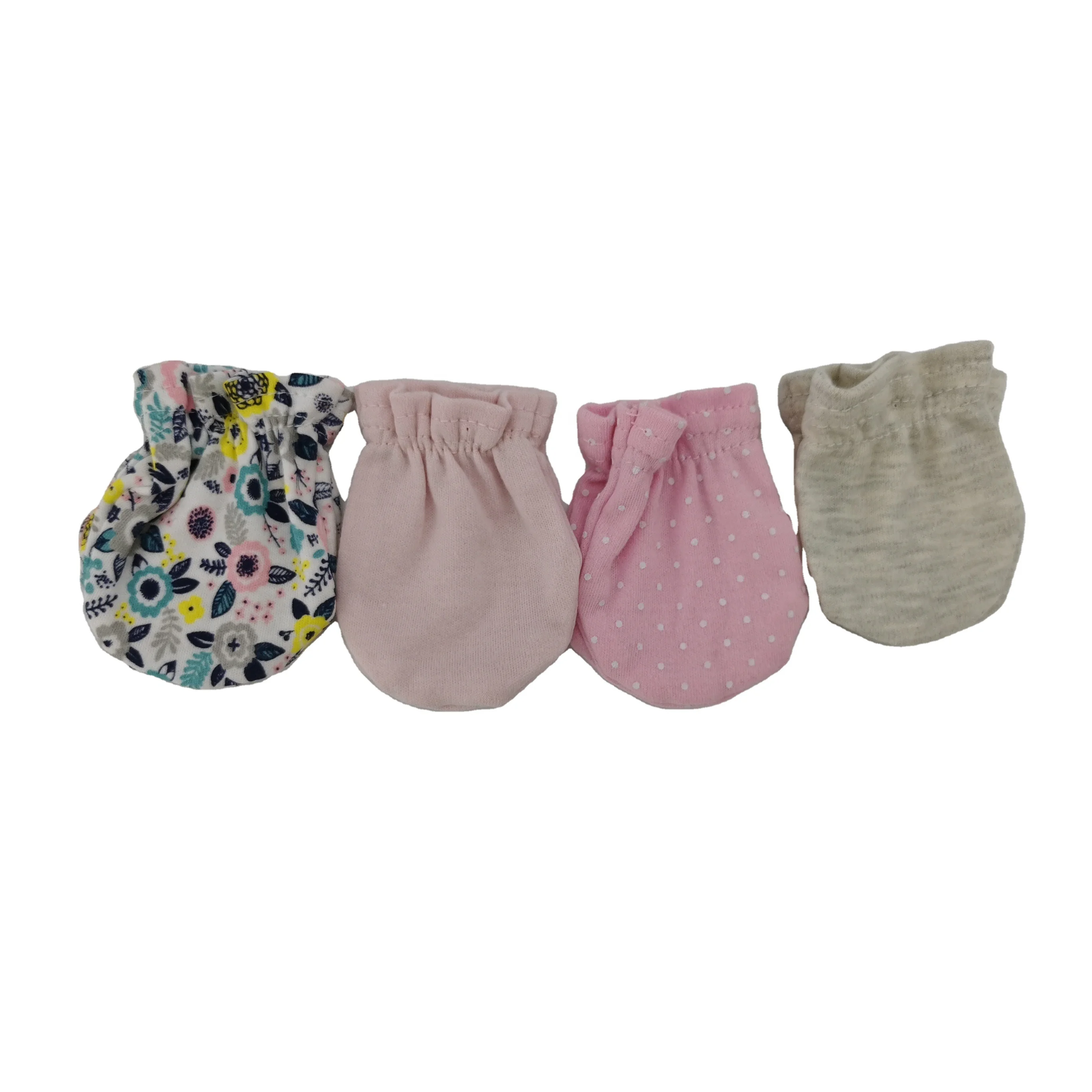 Baby Mittens Set 4pk- Baby Scratch Mittens 100% Cotton Baby Mittens Scratch