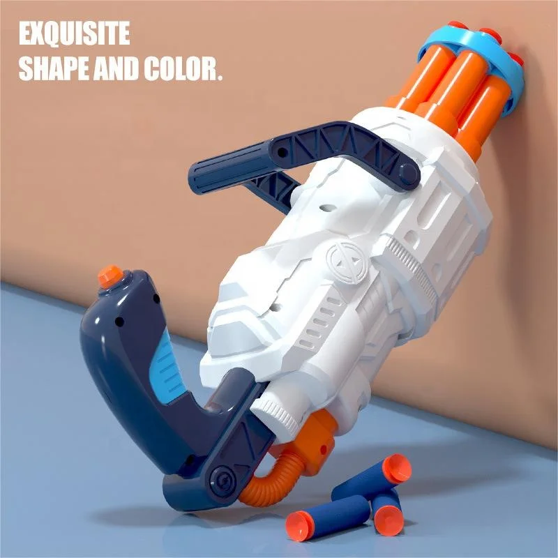 Premium Kids Sports Toy Shooting Game Soft Bullet Gun Gatling EVA Bullet Air Soft Gun Toy