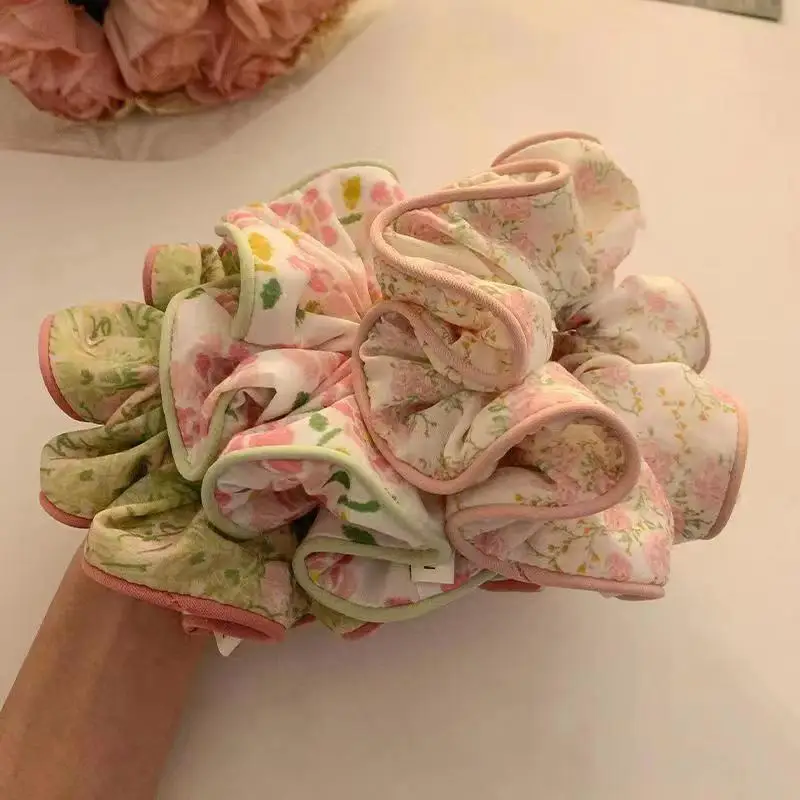 Genya colorful women hair accessories little bear sweet tender ponytail terry cloth elastic hair scrunchies for girl