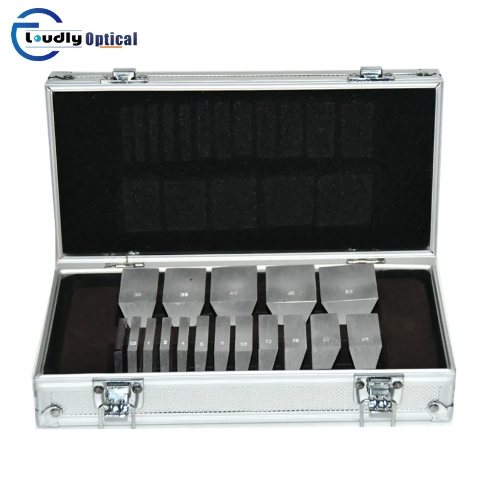 Ophthalmic High Quality 17 Pcs Optical Loose Prism Set LP-16
