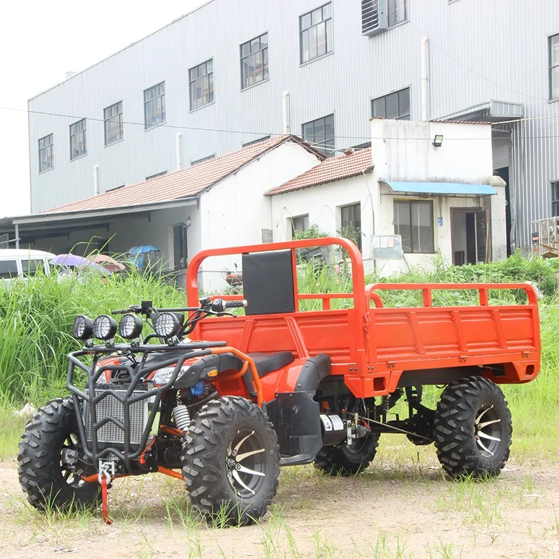  Одиночная выхлопная труба водяное охлаждение 2 м 4 колеса 350 cc ATV 4x4 Взрослые сельскохозяйственные грузовики автомобиль Atv