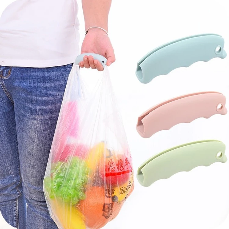 Strong Silicone Handle Carrier Plastic Bag Holder for Shopping Bags Garbage bag