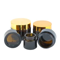 Wholesale 50g 30g 20g 15g 10g 5g Round Glass Container Skin Care Face Cream Jars For Cosmetic Packaging