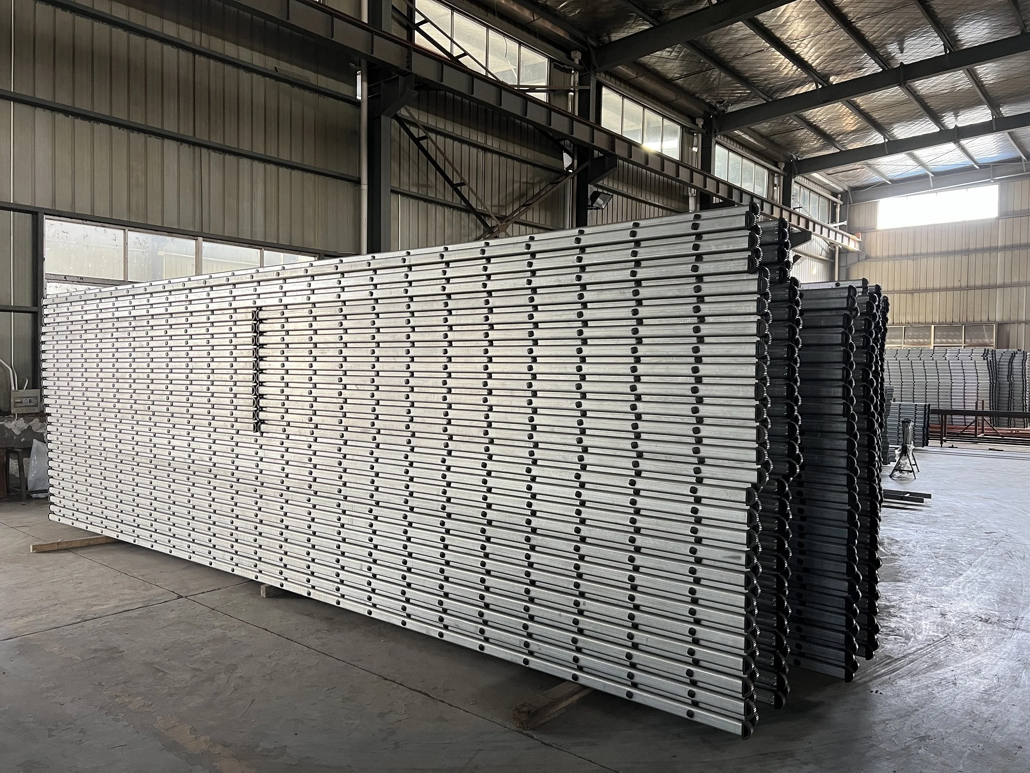 7Metre Orange and Galvanized Straight steel Single  Scaffolding Ladder