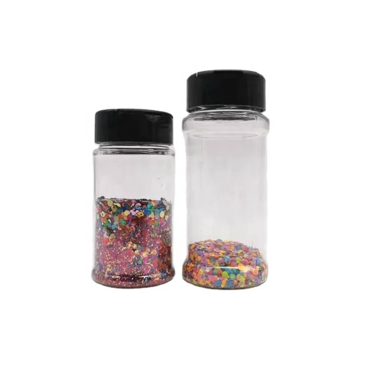 Wholesale 100ml 3.5oz Plastic Spice Container Plastic Seasoning spice Bottle with shaker lid 100ML