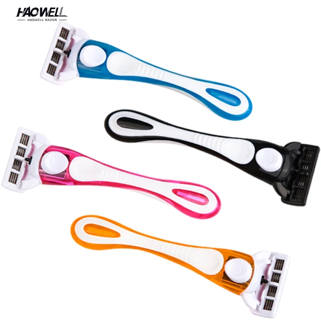 Бритва с 5 лезвиями из нержавеющей стали, Женская бритва, OEM блистерная карточка