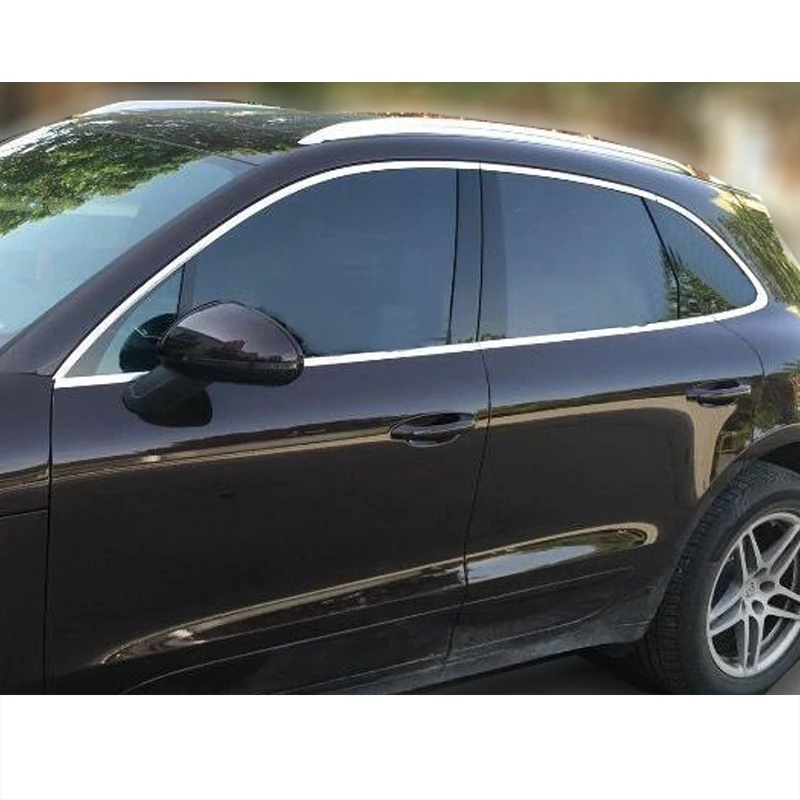 Отделка окон автомобиля из нержавеющей стали для porsche macan 2014 2015 2016 2017 2018 наружные аксессуары комплект