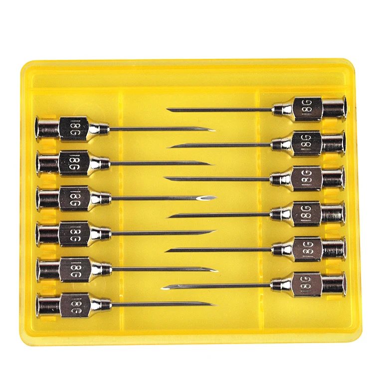 Hypodermic Veterinary Syringe Needle Stainless Steel Veterinary Vaccine Injection Syringe Needles Reused Injector Needles