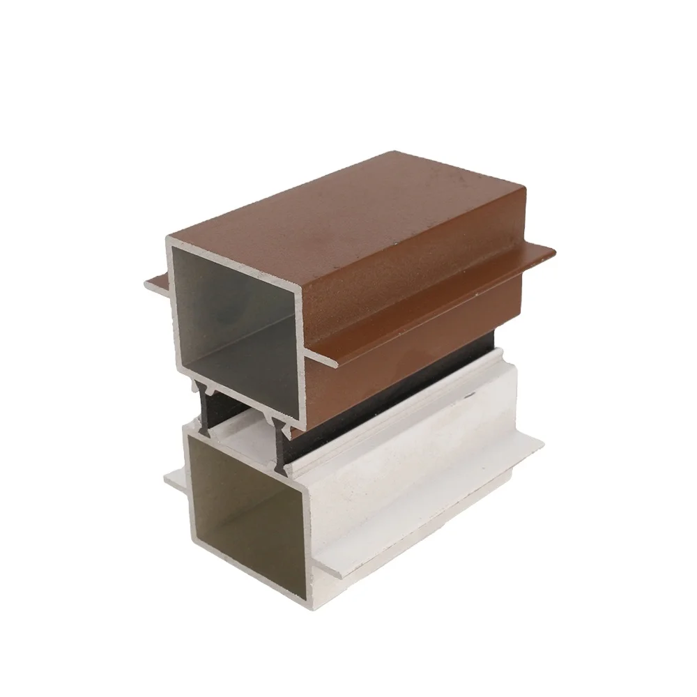 Алюминиевая оконная рама с деревянной печатью, Экструзия алюминия