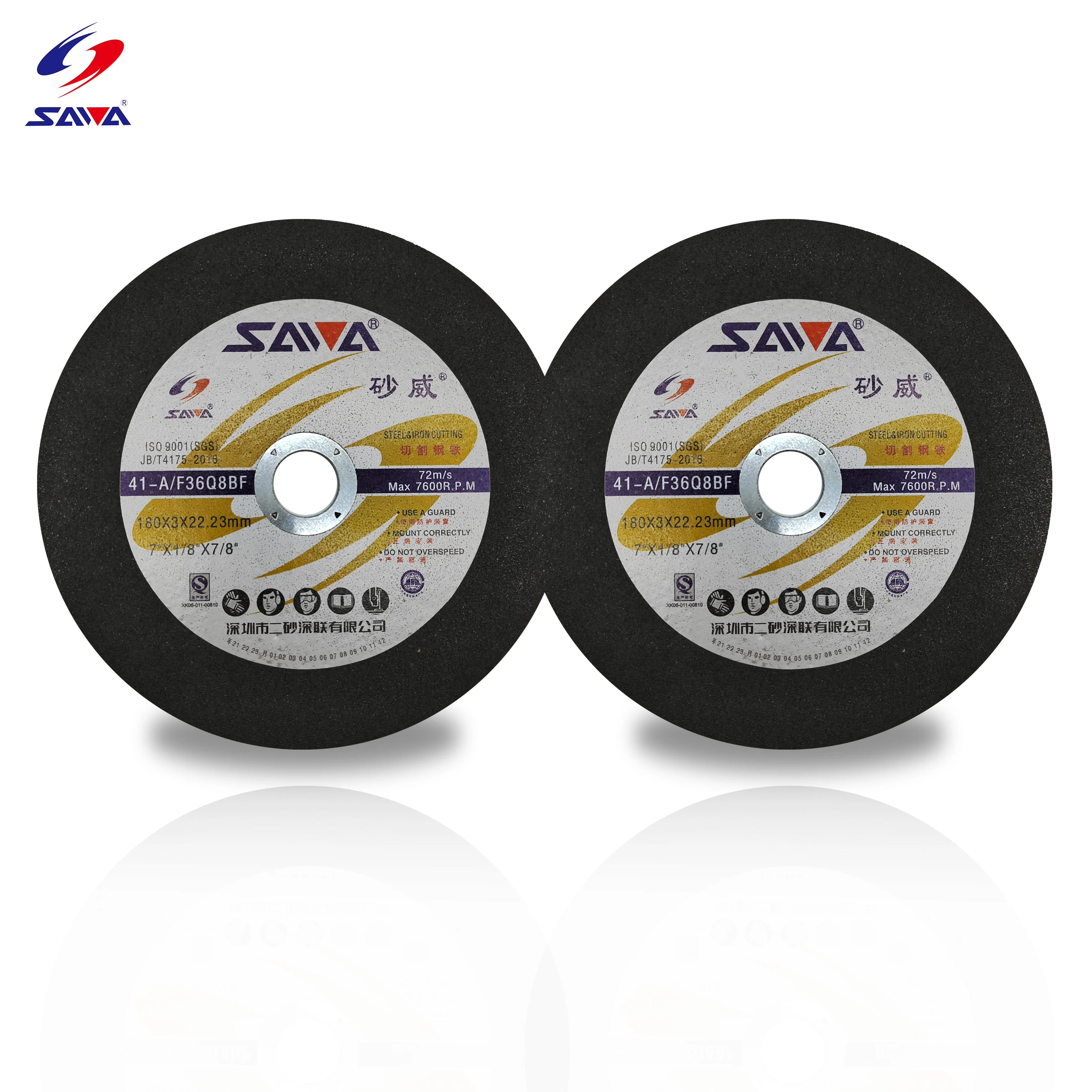 Wholesale 180x3x22.23mm Quick Disco De Corte Cut Disc For Steel Metal