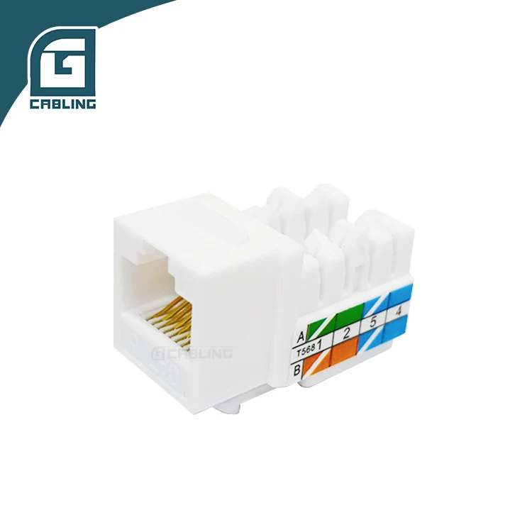 Geteknet network module Female 180 Degree dual 110IDC utp 8P8C rj45 cat6 keystone jack with speed punch down tool