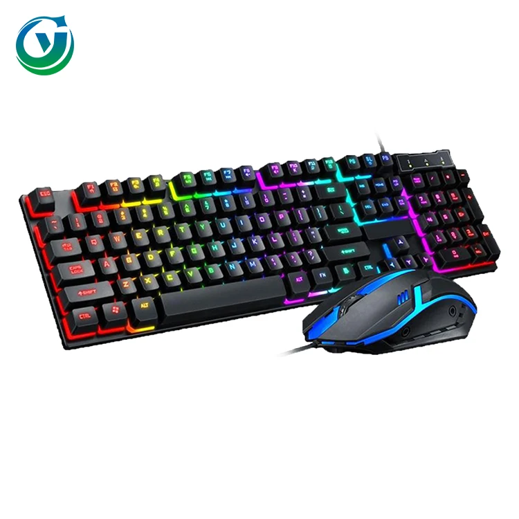  Компьютерные аксессуары RGB USB игровая клавиатура мышь набор для
