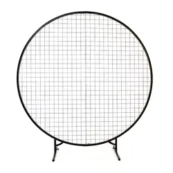 Hot Selling High Quality Party Supplies Metal Circle Backdrop Grid Arch Backdrop Wedding Decorations Wedding Arch
