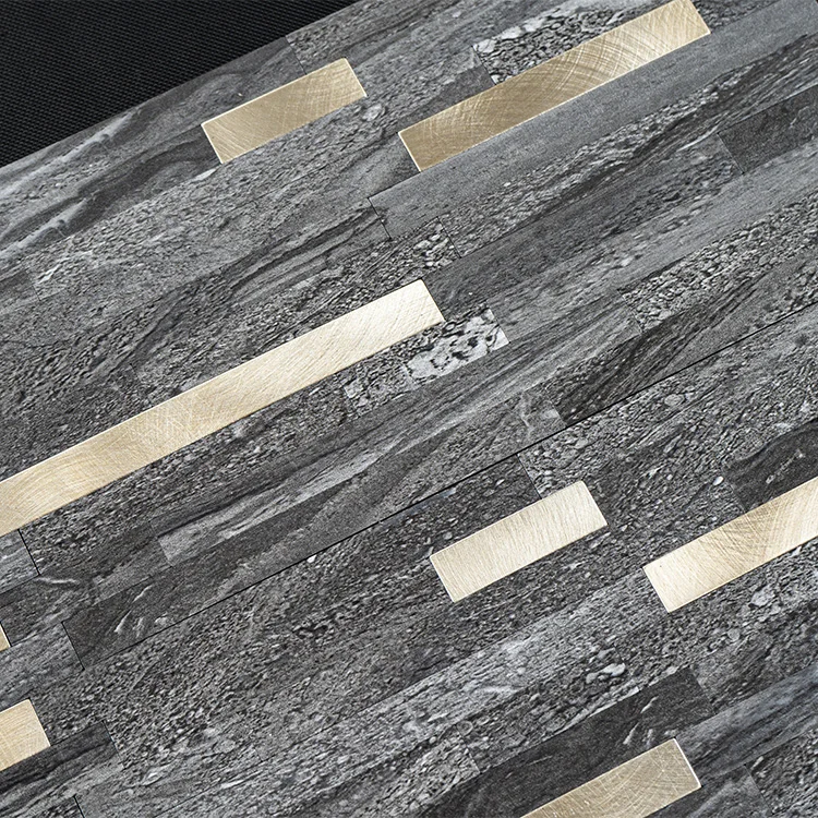 Factory Direct Diy Self Adhesive Kitchen Mosaic Strip Tiles Easy Installation Peel and Stick Wall