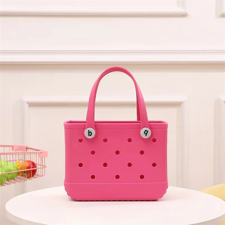 High Quality Fashion Beach Waterproof Baby Eva Bogg Bag Silicone Summer Rubber Handbags Bitty Small Bogg Bag