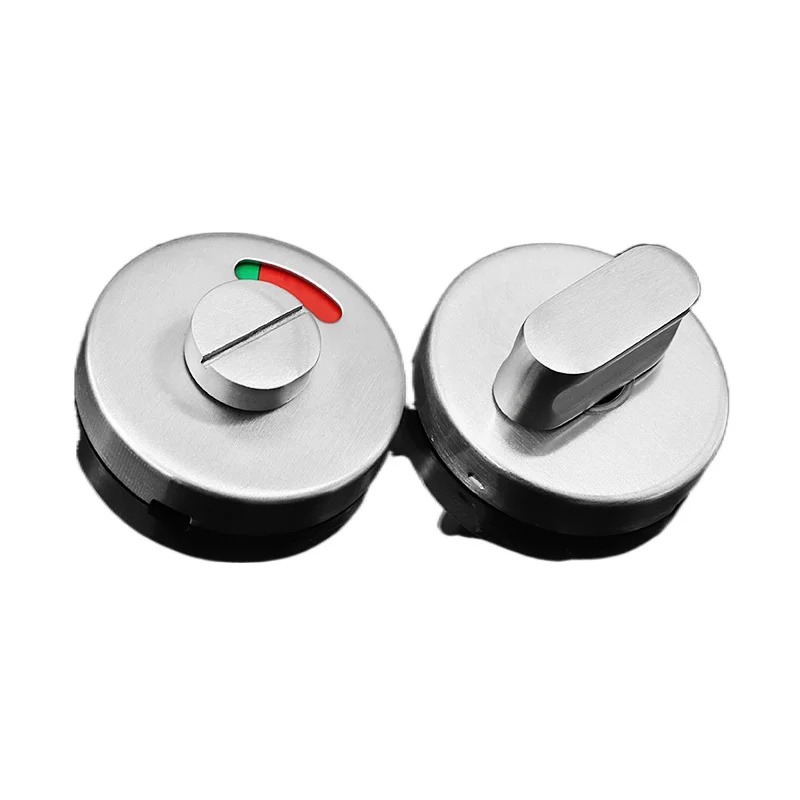 Metal Door Lock WC Toilet Door Handle Lock Bathroom Cabinet Pull Knot Metal Toilet Door Locks