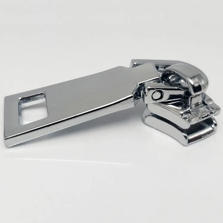 Custom High Quality Zipper Accessories pulls Metal Zipper Box Brand Logo Zipper Puller for Briefcases backpack
