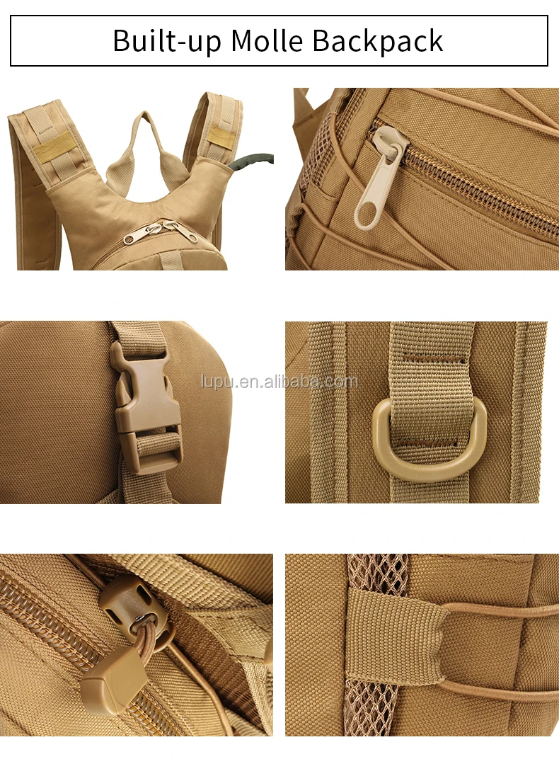 LUPU Custom Wholesale Best Selling Hydration Pack With Bladder Hydration Backpack for Tactical Hiking Cycling
