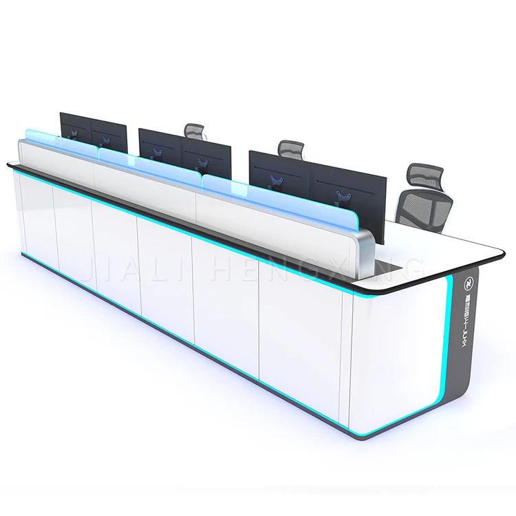 Elegant Gas Control Center University Control Room Monitoring Console Table
