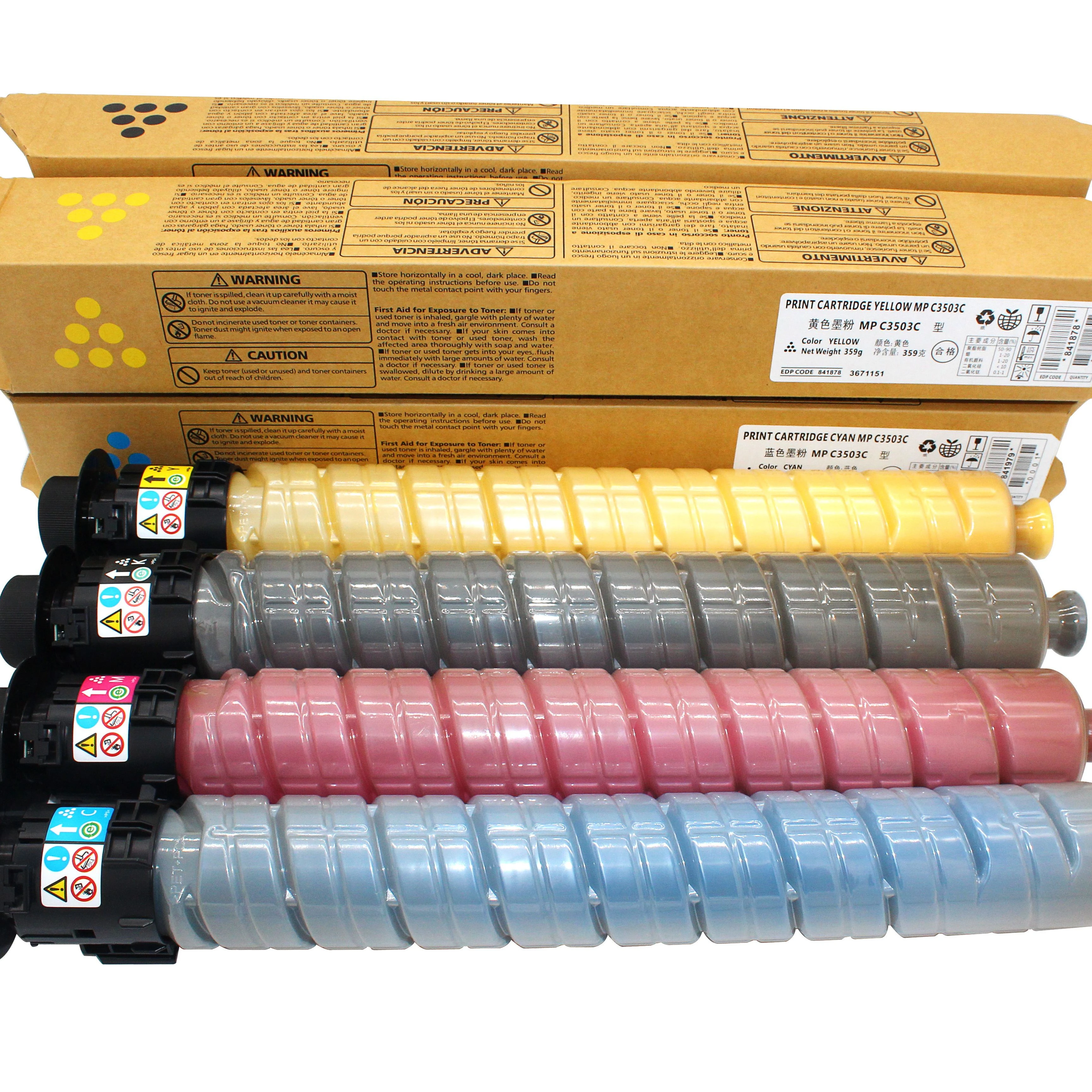 WEEMAY для использования в Ricoh Aficio MPC3003SP/MPC3004SP/MPC3503SP/3504SP цветной лазерный тонер-картридж MPC 3503 C