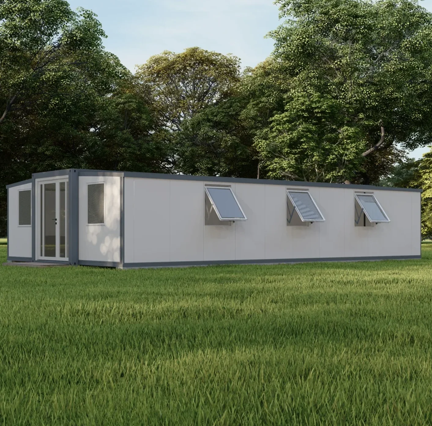 ready to living container house 40 foot two story expandable prefabricated villas small fabricated shipping price with 2 bedroom