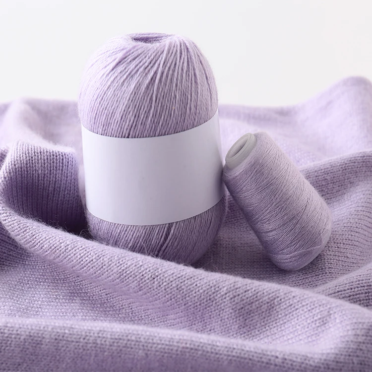 Soft Wool Kashmir Goat Rabbit Yarn Cashmere Blend Yarn Keep Warm for Sweater