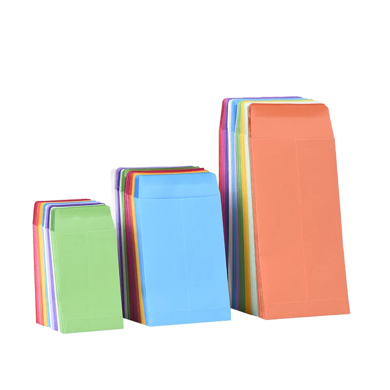 C6 16*11cm custom print wedding invitation Color paper Self-Adhesive Glue Envelopes for Coin seed envelope