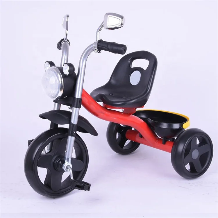 Cheap New Model Small Metal Have Front Basket 1-6Years Old Baby Children Tricycle
