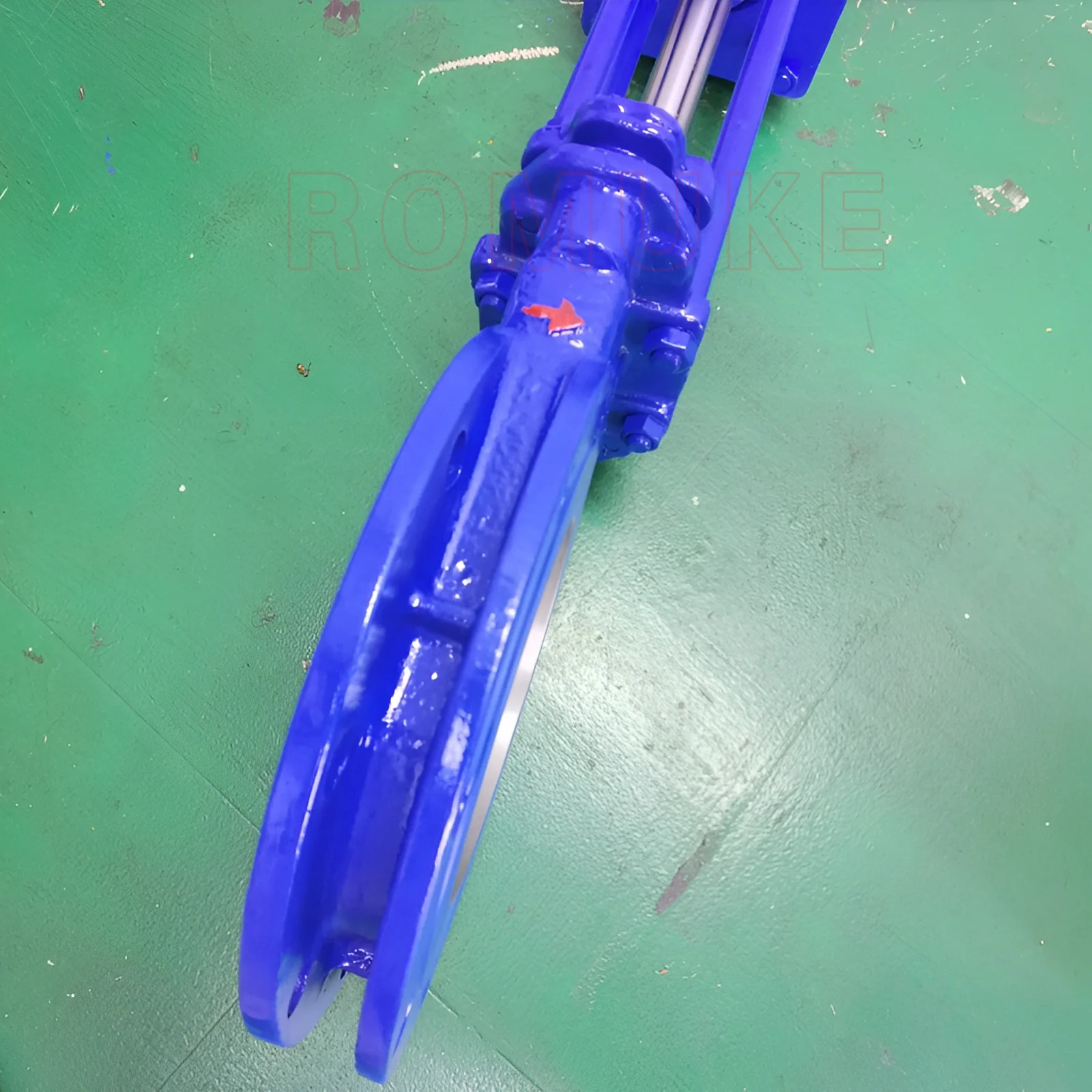 PZ973TC-10C  Carbon Steel WCB Wafer Type Electric Thin Ceramic Slag Slurry Valve