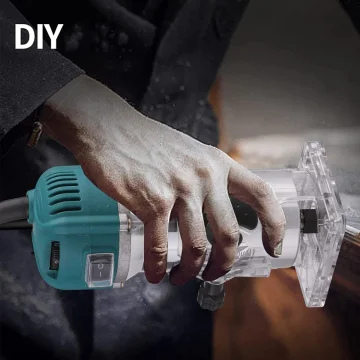 New 800W 6 Speeds Adjustable Electric Hand Woodworking Trimmer Palm Router kit