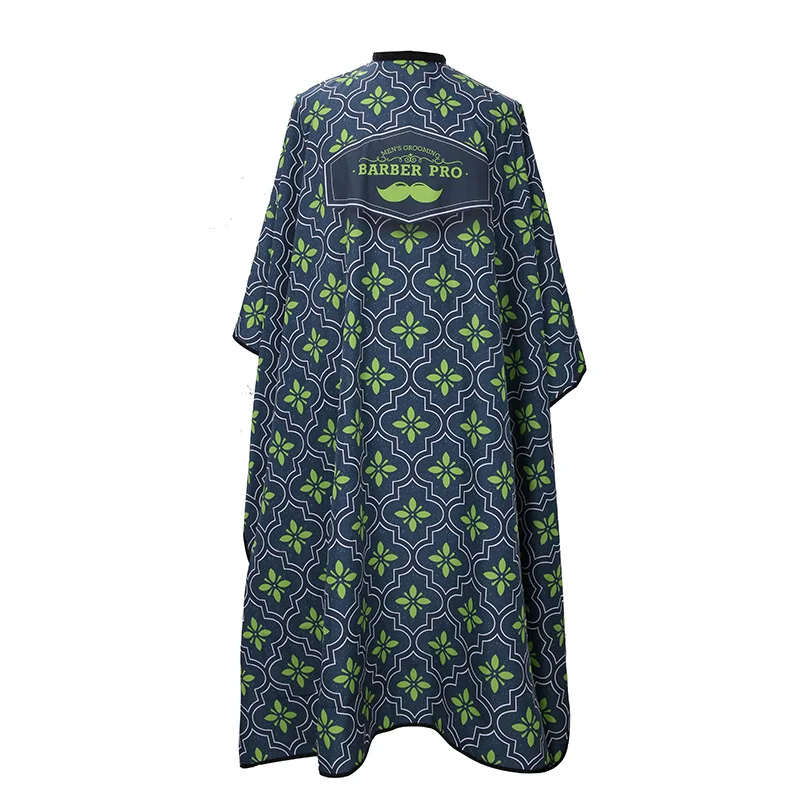 Fashional Waterproof Salon Cape Barber Apron Polyester  Hairdresser Capes with Leaves