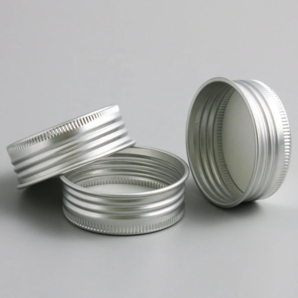 Transparent 15ml 25ml 40ml 50ml 60ml glass bottle with screw cap Aluminum Silver lid Empty Refillable Storage Tube Screw top