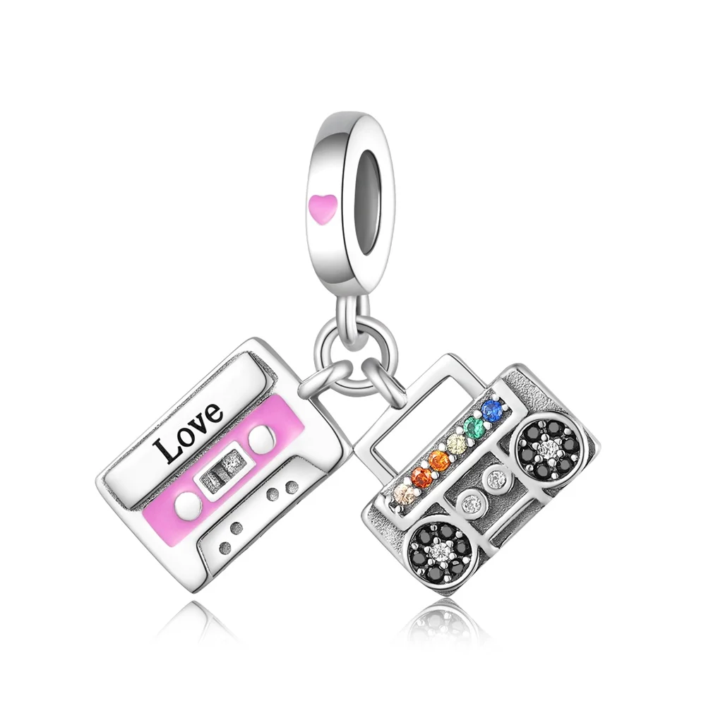 Fit Original Pan Charms Bracelet 925 Sterling Silver Agent Film Camera Realtor Bead For Women Jewelry Making
