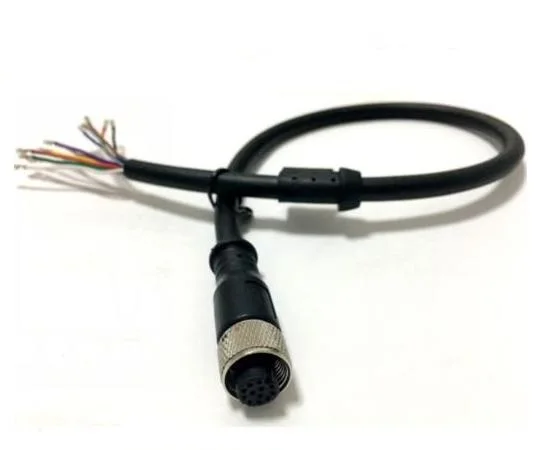 m12 circular connector right angled ip67 pcb 2 pin connector m12 m12 to rs232 cable connector