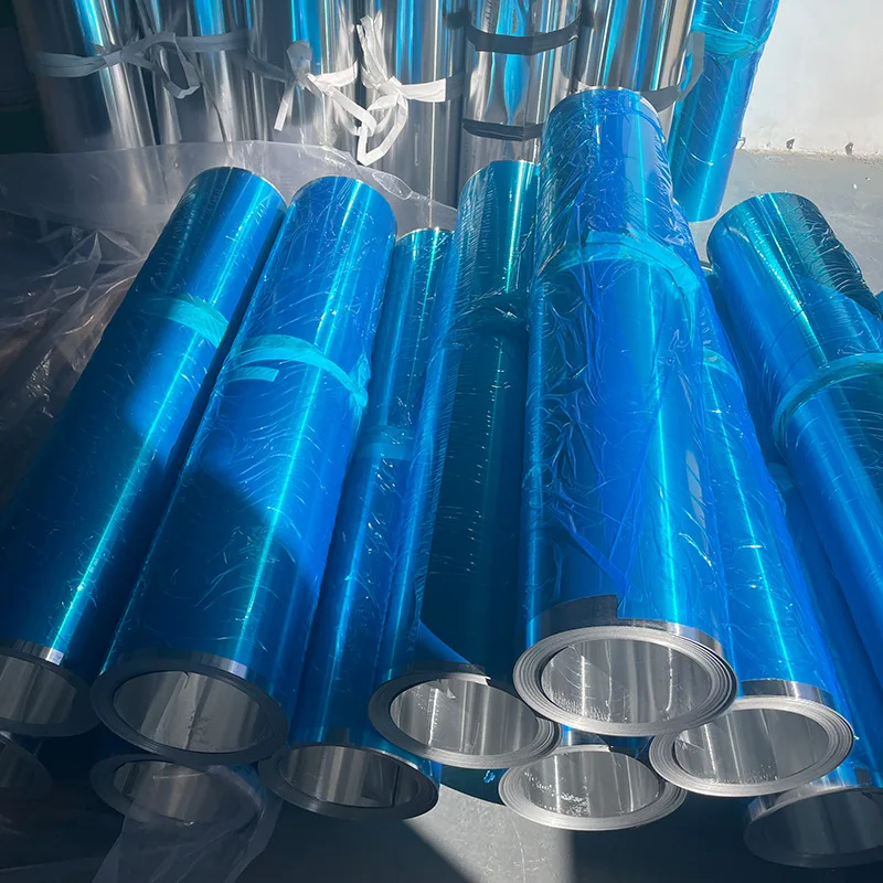 4.0 Mm 4.3mm 4.6mm 3xxx Mirror Aluminum Roll Coil With Blue Film