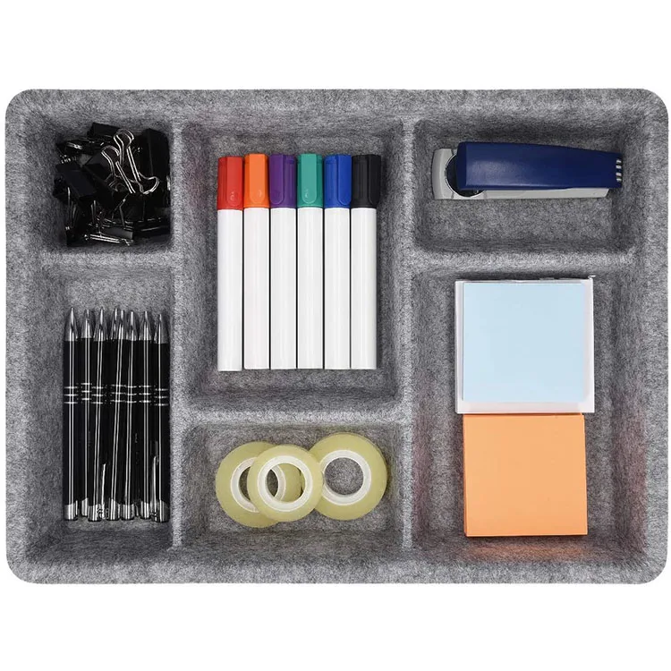 office home Stackable desk Drawer Organizer Tray set supplier Drawer Divider Inserts Storage Organiser