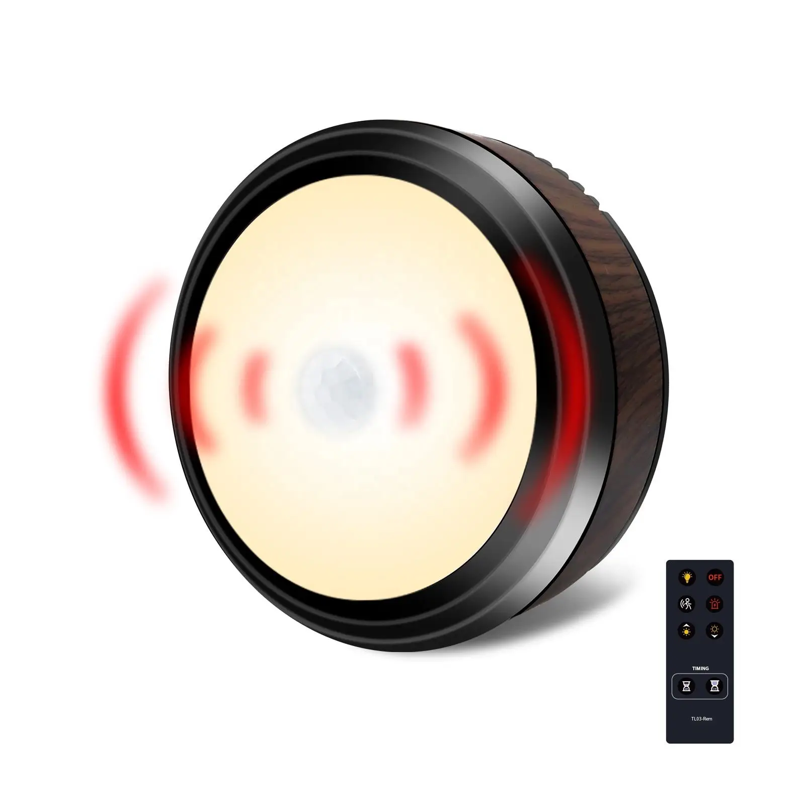 Wireless Cordless Battery-Powered Sensor alarm LED Night Light Stick anywhere Closet Stair Lights Puck Lights