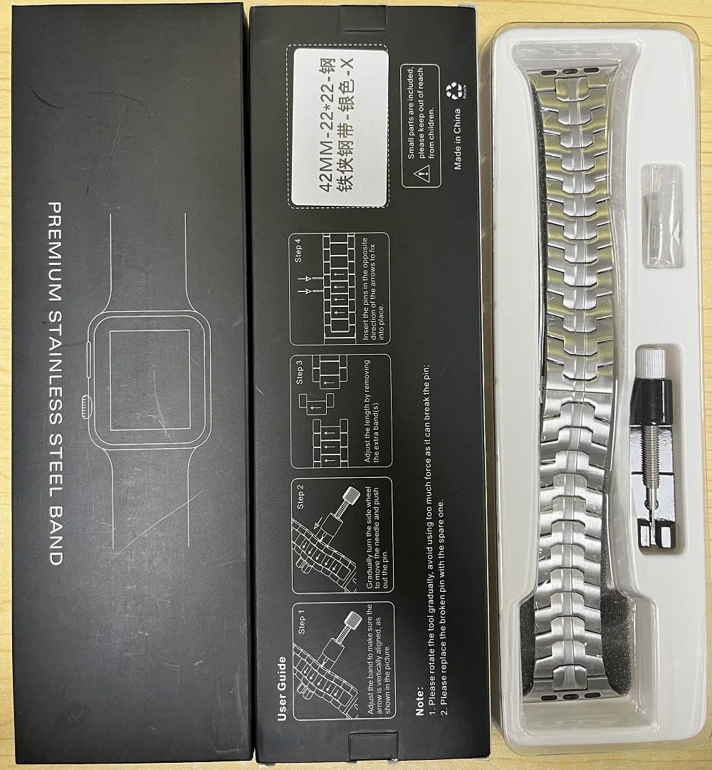 Ремешок из нержавеющей стали для наручных часов Apple Watch Band металлический браслет iWatch Series 7 6 5 4 3 2 1