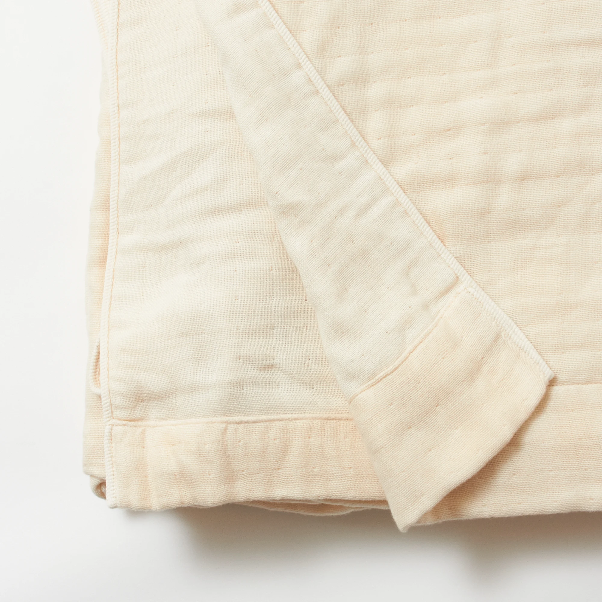 Warm Custom Print Cotton Woven Blanket With A Four-Layer Gauze Woven