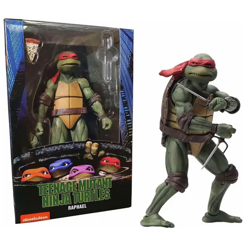 Ninja Turtle Leonardo Da Vinci for NECA 1990 film version of the teenage  Raphael muta turtles LEONARDO plastic action figure