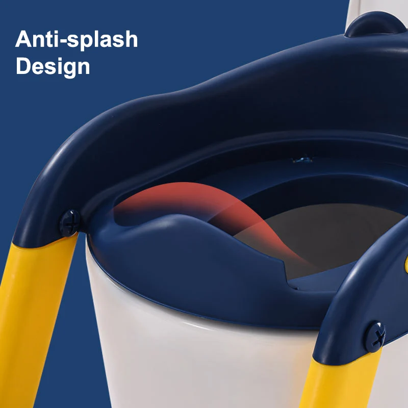 Wholesale small baby folding potty training seat ladder with soft PVC cover