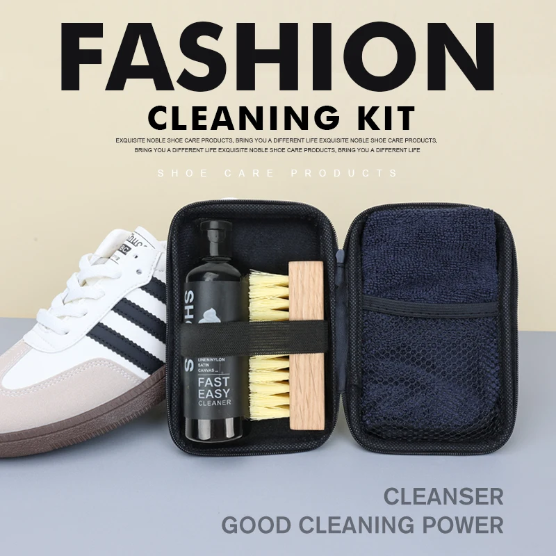 Portable Shoe Cleaner Kit Natural Sneaker Cleaning Kit For Athletic Shoes,Tennis Shoes,Sneakers