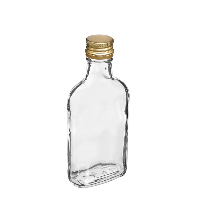 Free Sample Manufacturer New Design Green Glass Flask Bottles for Juice Wine Milk Oil Sauce Soda Aromatherapy